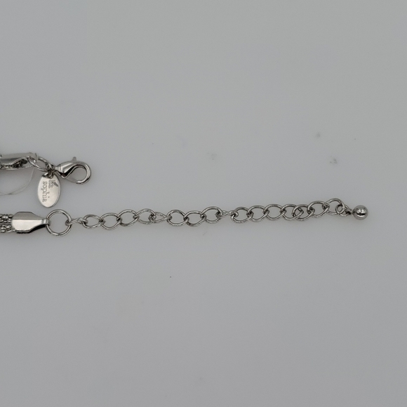 Lia Sophia Silver Tone Multi Strand Necklace - Picture 6 of 7